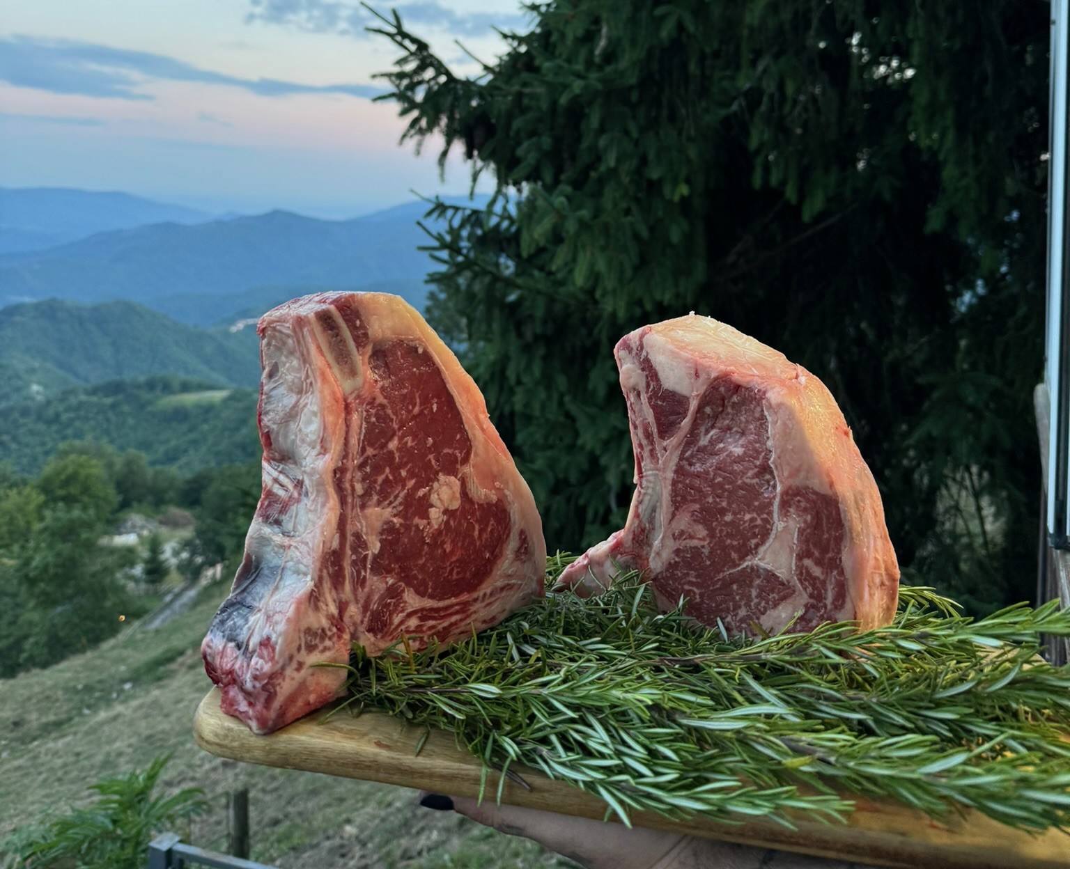 Tagli di carne selezionati con rosmarino